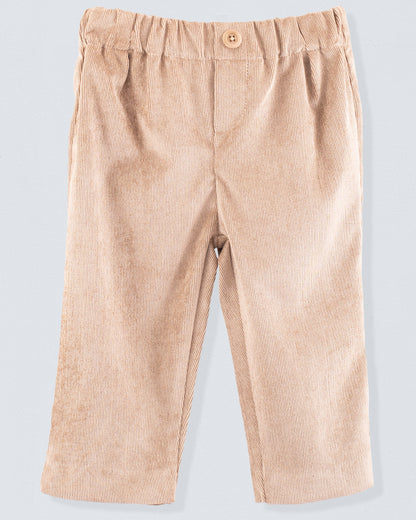Mattia Soft Beige Corduroy Pant - Pant