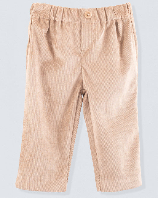 Mattia Soft Beige Corduroy Pant - Pant