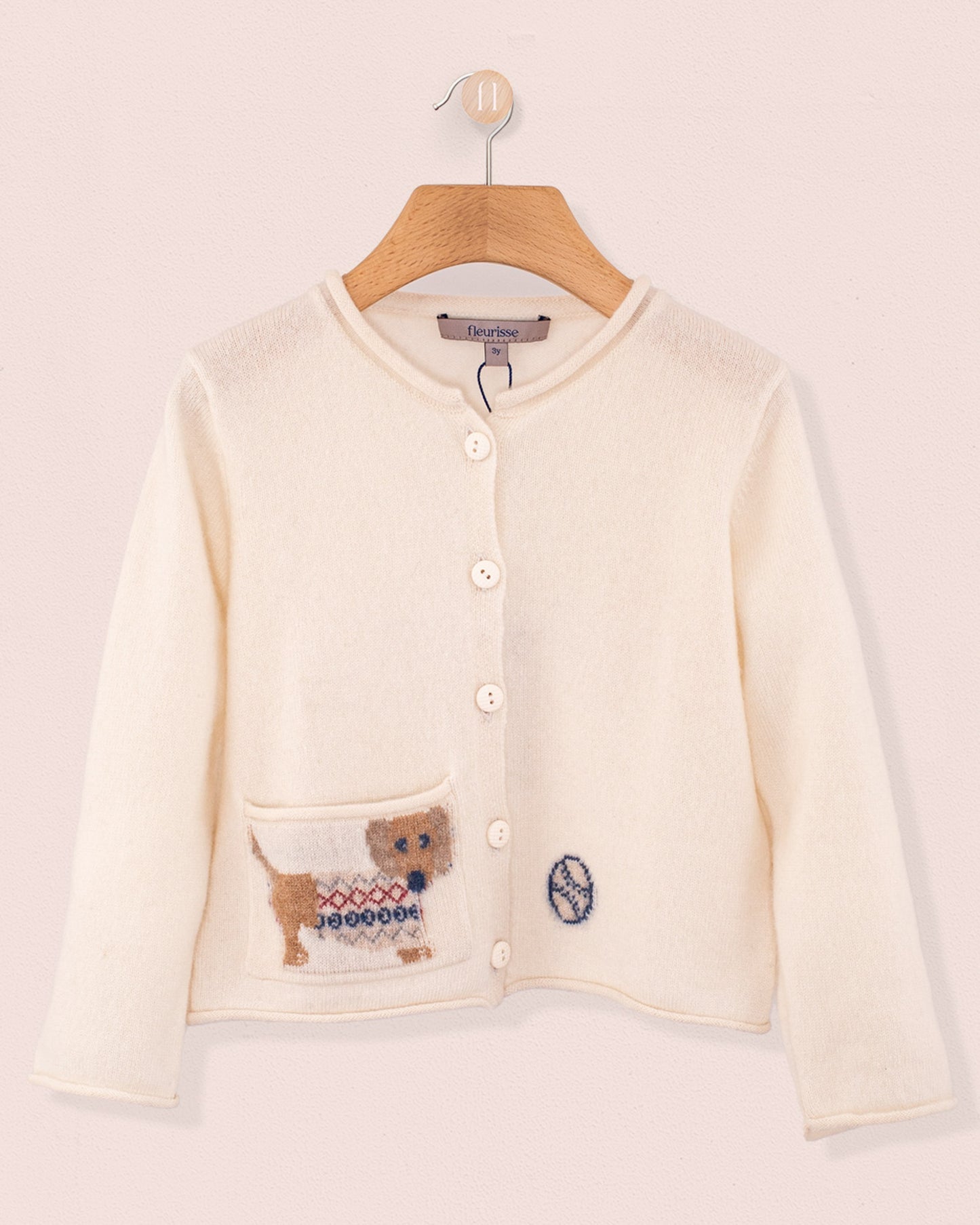 Puppy Cashmere Cream Cardigan - Cardigan