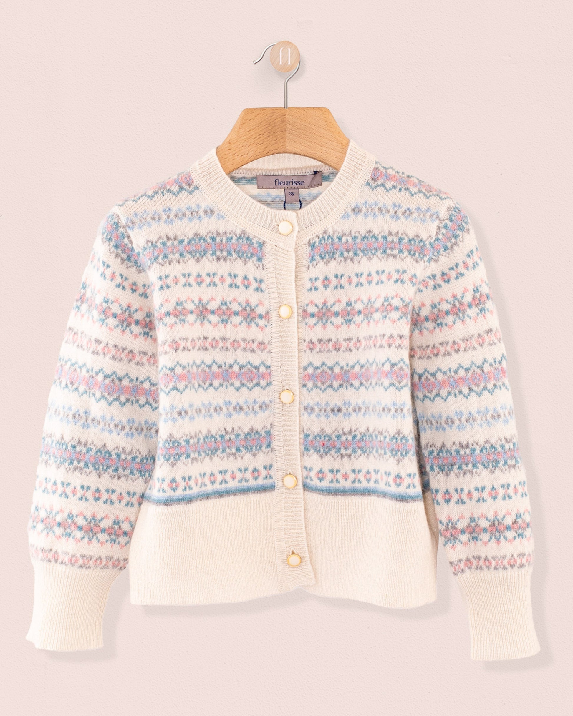 Courchevel Cashmere Cream Cardigan - Cardigan