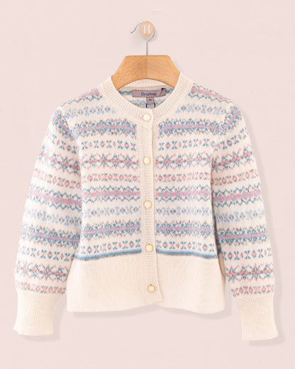 Courchevel Cashmere Cream Cardigan - Cardigan
