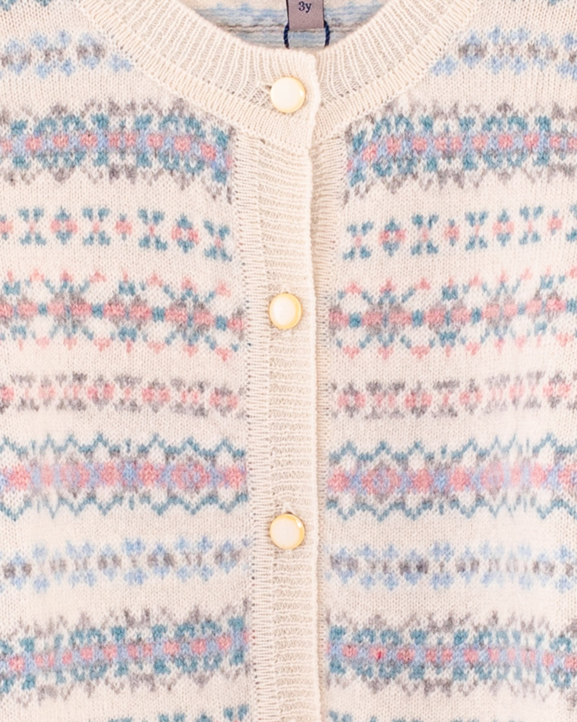 Courchevel Cashmere Cream Cardigan - Cardigan