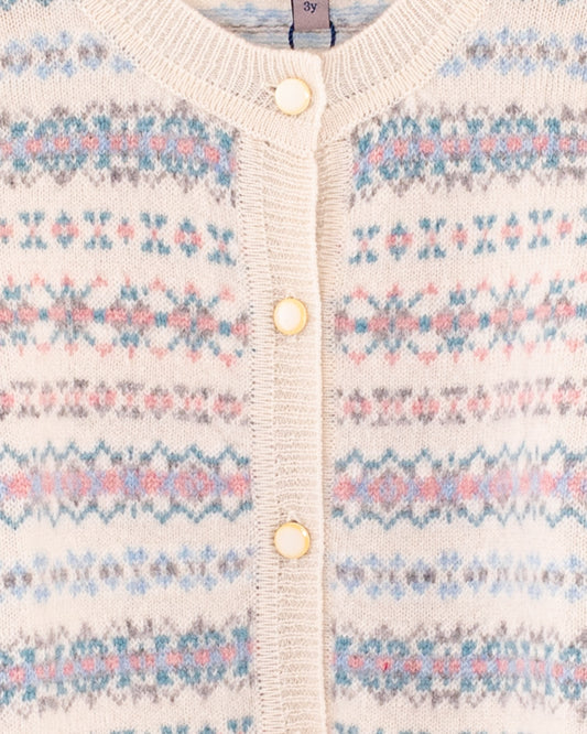 Courchevel Cashmere Cream Cardigan - Cardigan