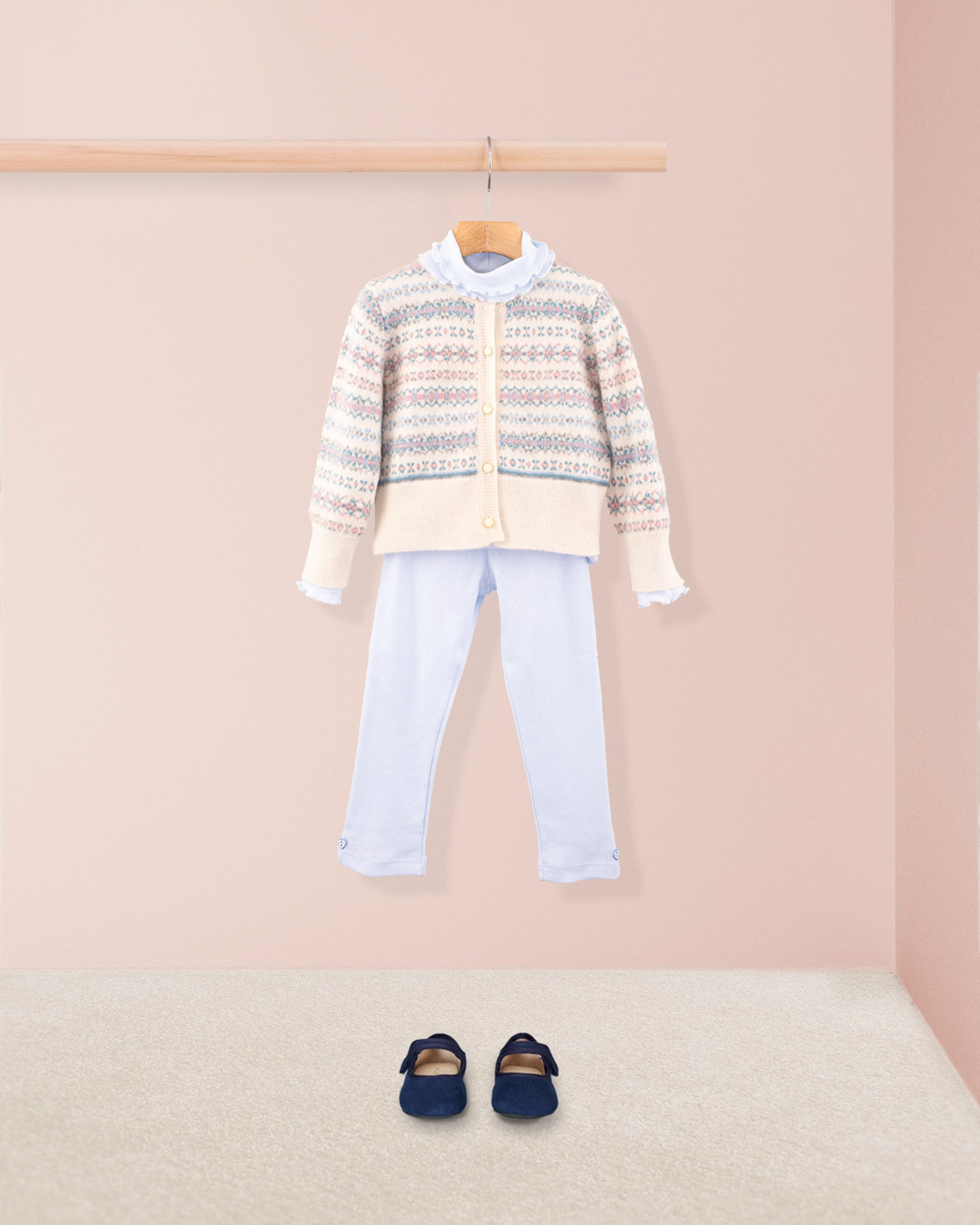 Courchevel Cashmere Cream Cardigan - Cardigan