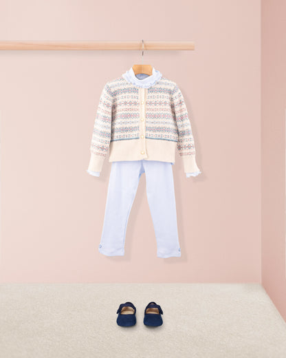 Courchevel Cashmere Cream Cardigan - Cardigan