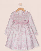 Colette Winter Pink Floral Smocked Dress