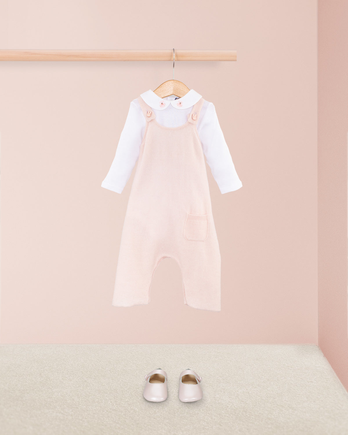 Corbier Pink Cashmere Overall - Romper