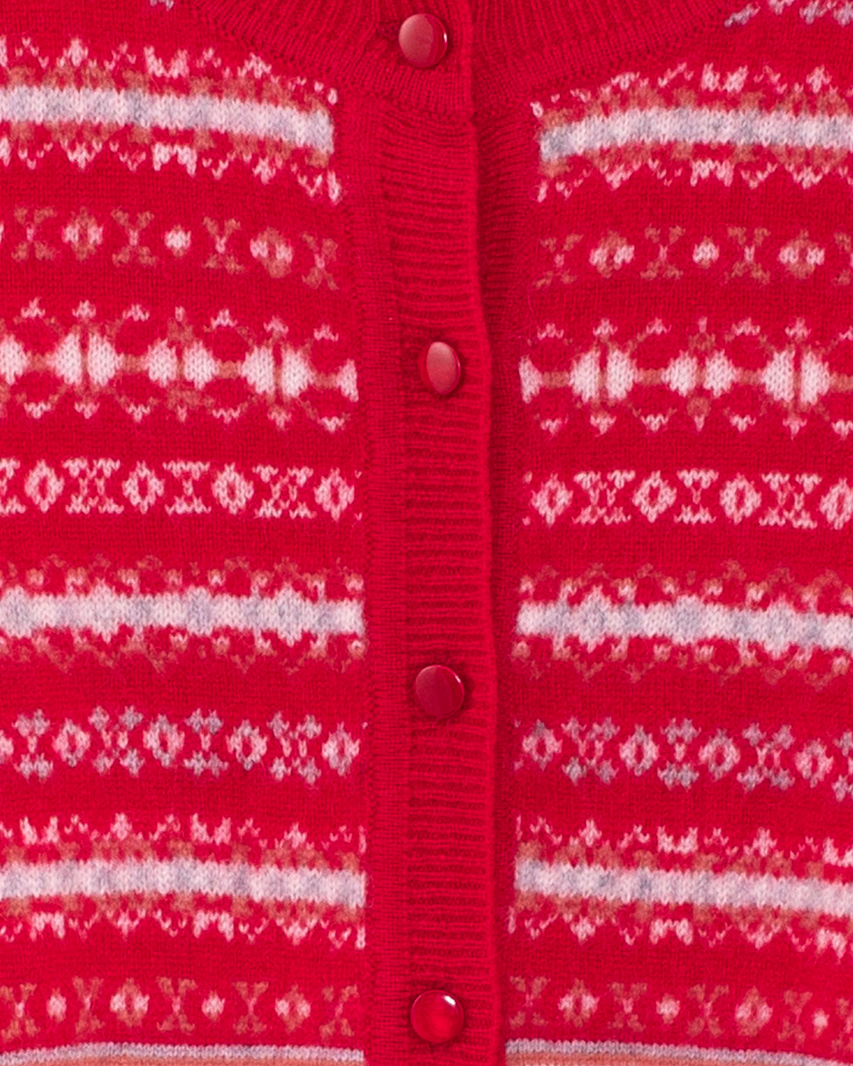 Courchevel Cashmere Red Cardigan - Cardigan