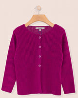 Ribbed Cyclam Cardigan