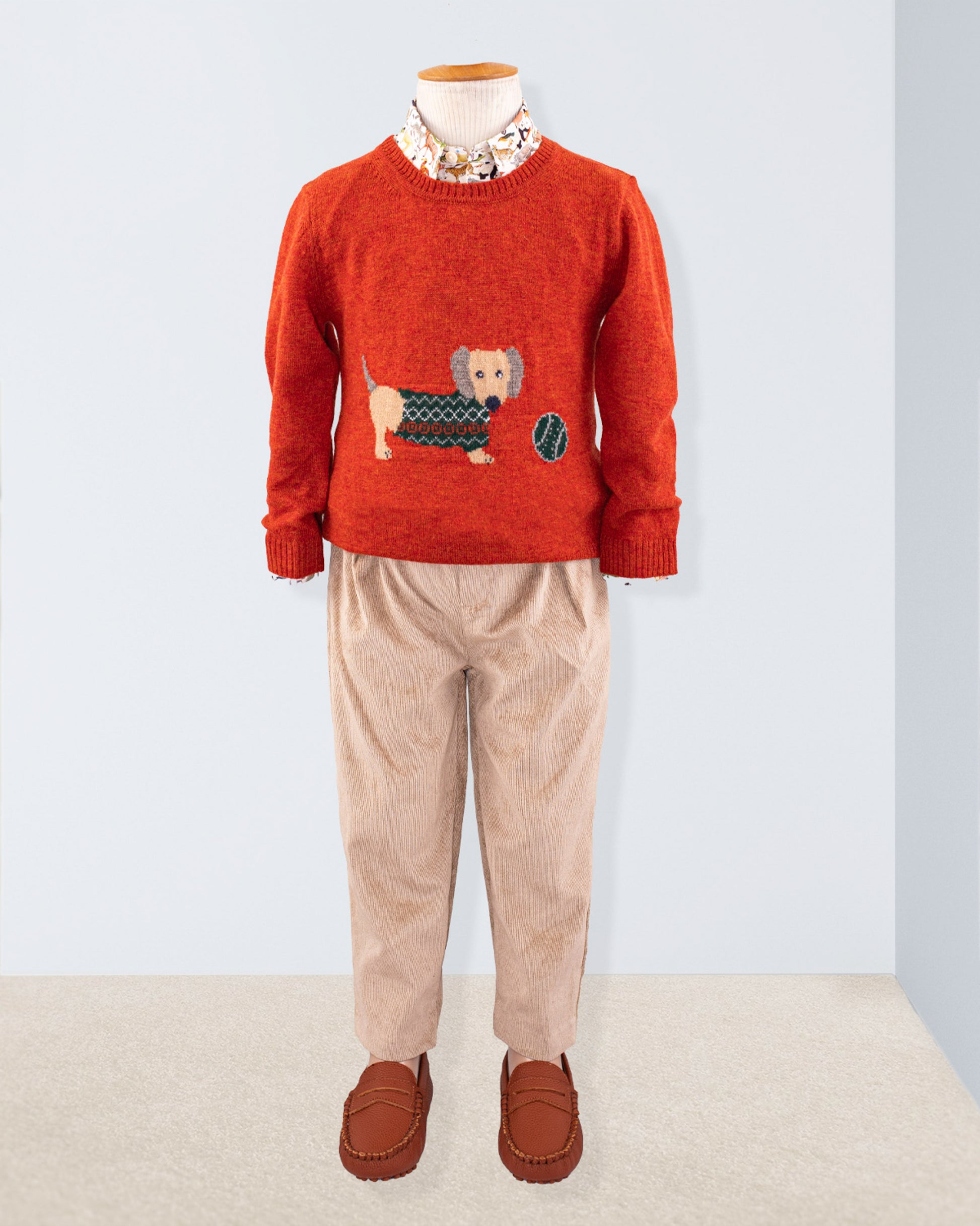 Dachshund Maple Mélange Sweater - Sweater