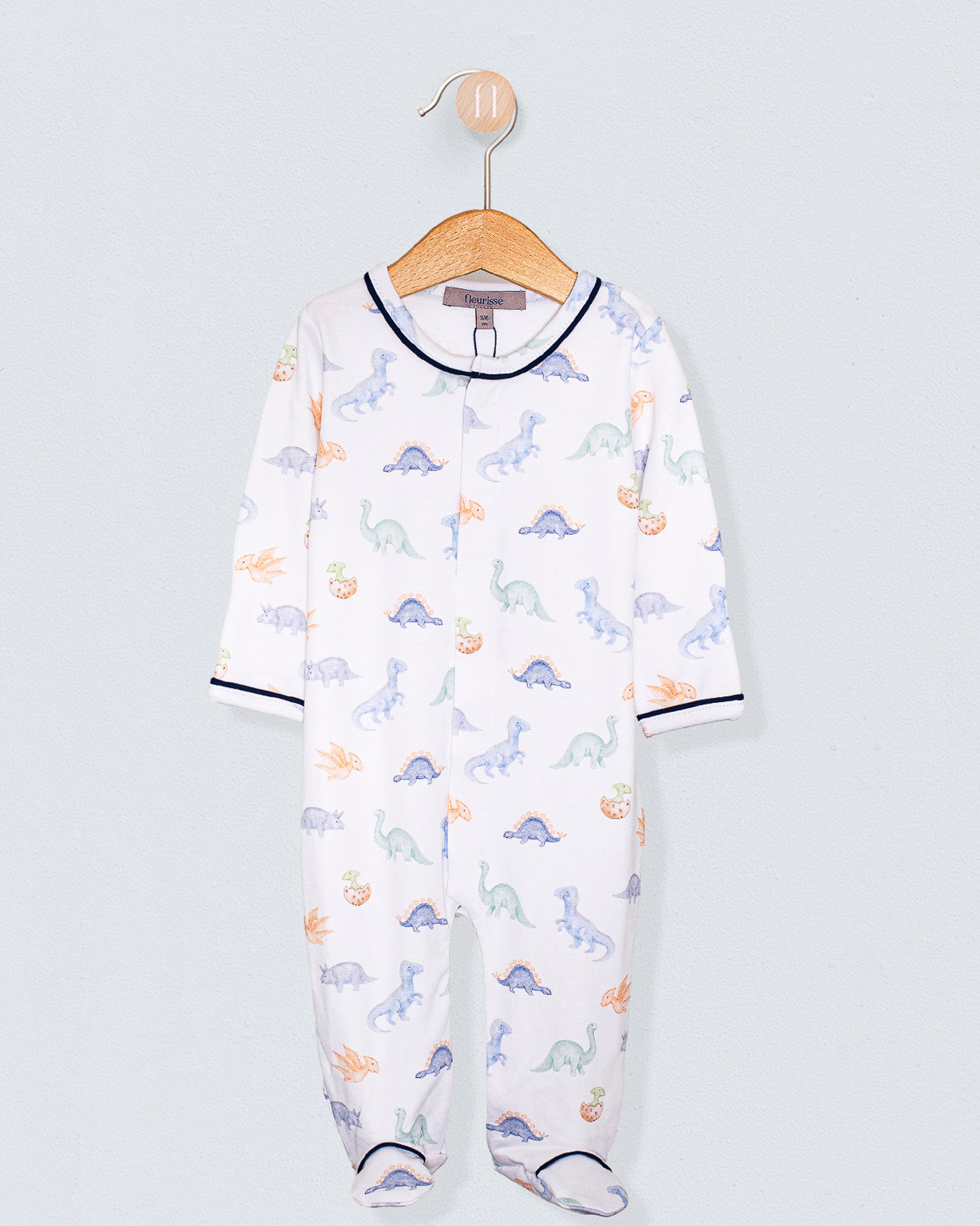 Pima Baby Dinosaurs Stretchie - Stretchie