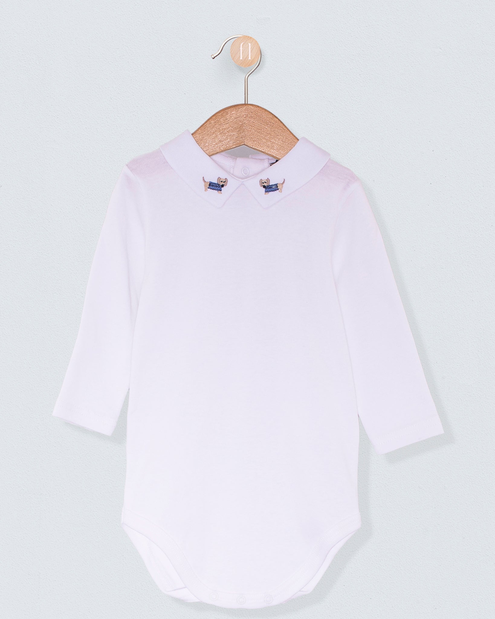 Italian Embroidered Dachshund Horizon Onesie - Onesie