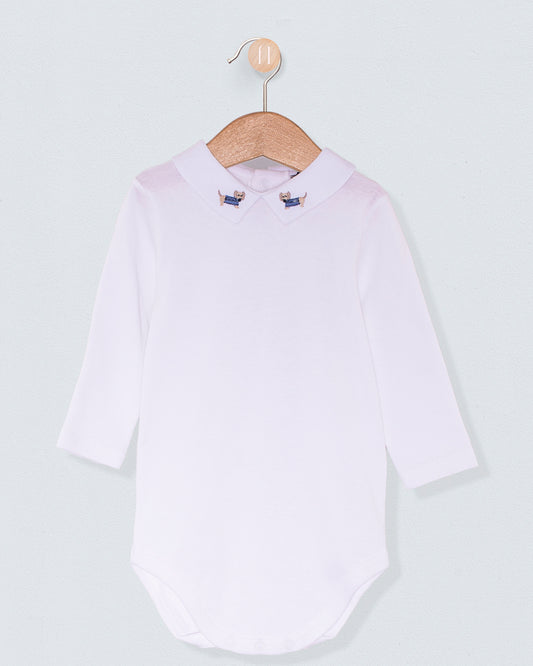 Italian Embroidered Dachshund Horizon Onesie - Onesie