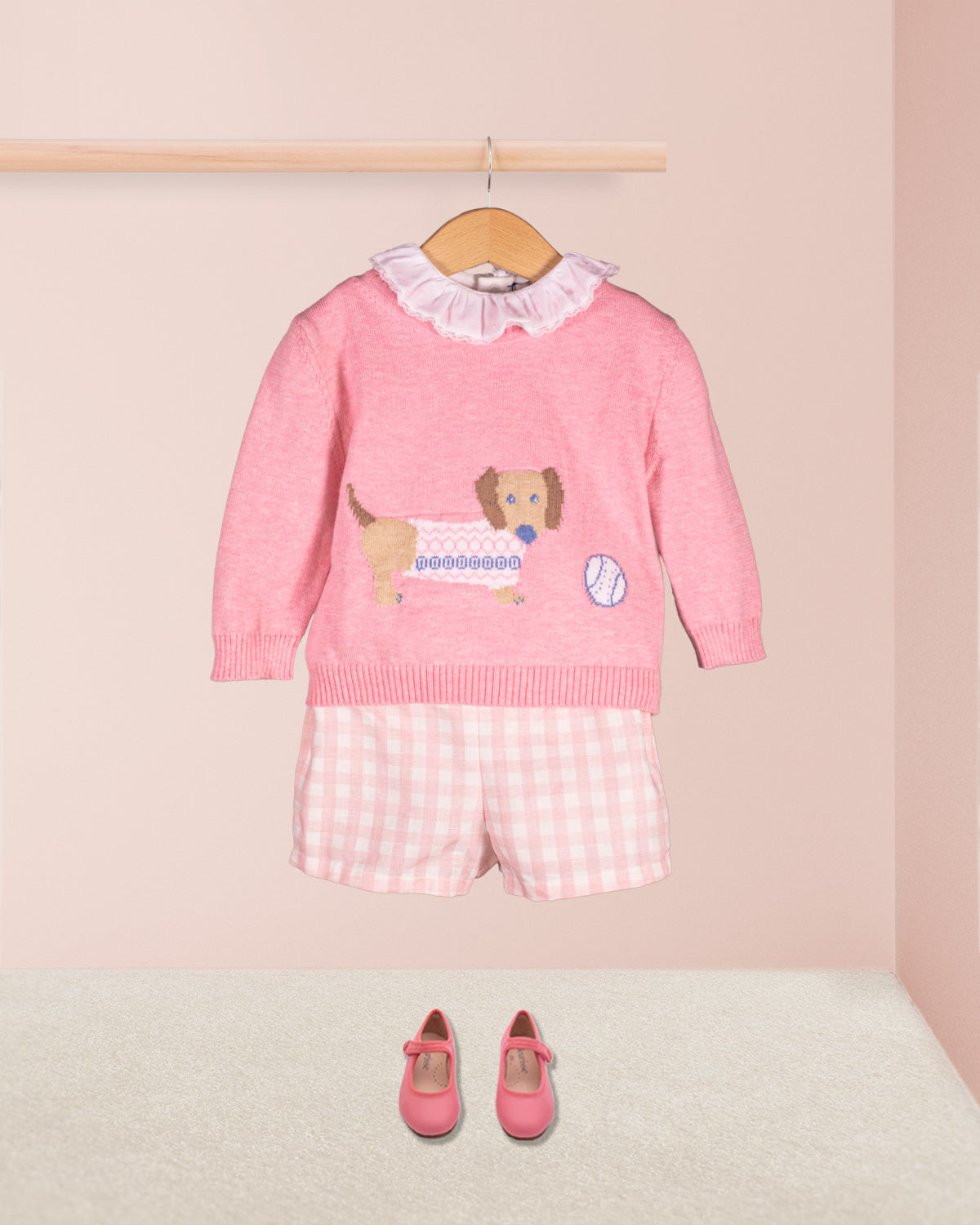 Dachshund Candy Melange Cotton Crew - Sweater
