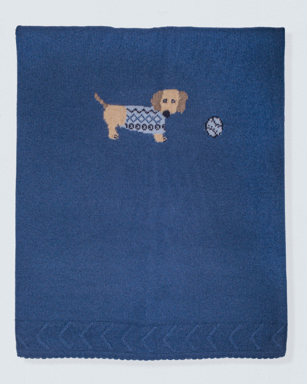 Dachshund Ocean Cashmere Blanket
