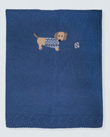 Dachshund Ocean Cashmere Blanket