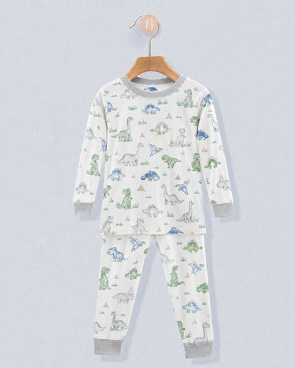 Pima Cute Roar Dinosaur 2-Piece Pajama