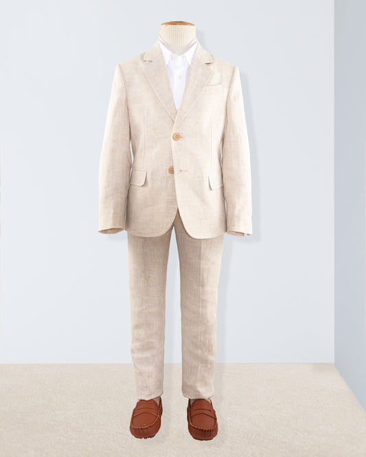 Domenico Italian Natural Linen Suit - Suit
