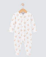 Pima Beige Bears Stretchie