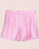 Elie Italian Pink Linen Shorts