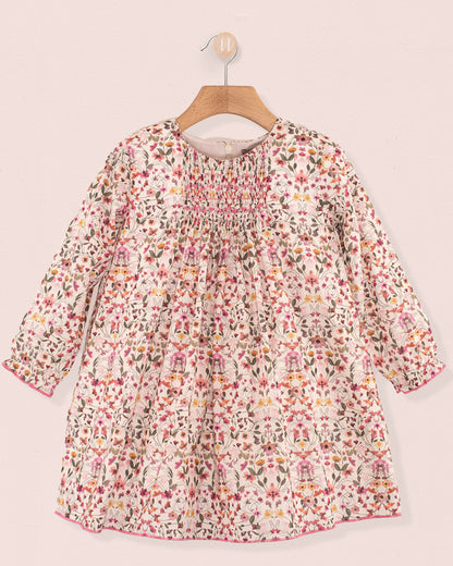 Eliza Liberty Aurora Pink - Smocked Dress