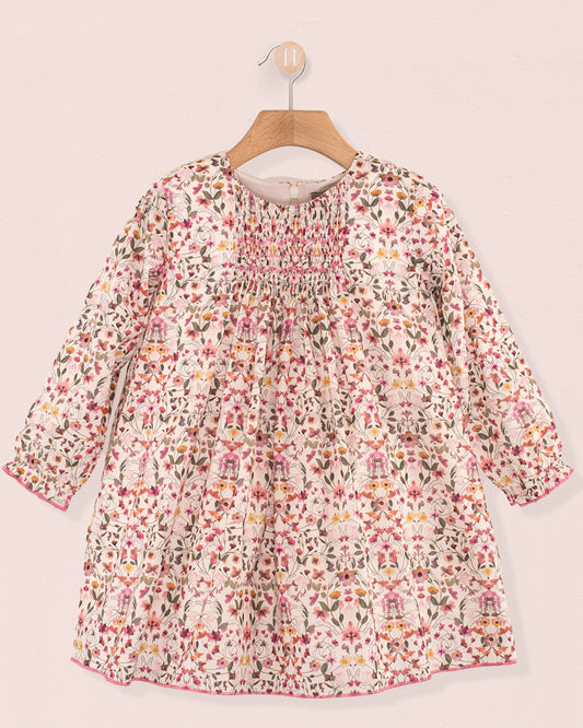 Eliza Liberty Aurora Pink - Smocked Dress