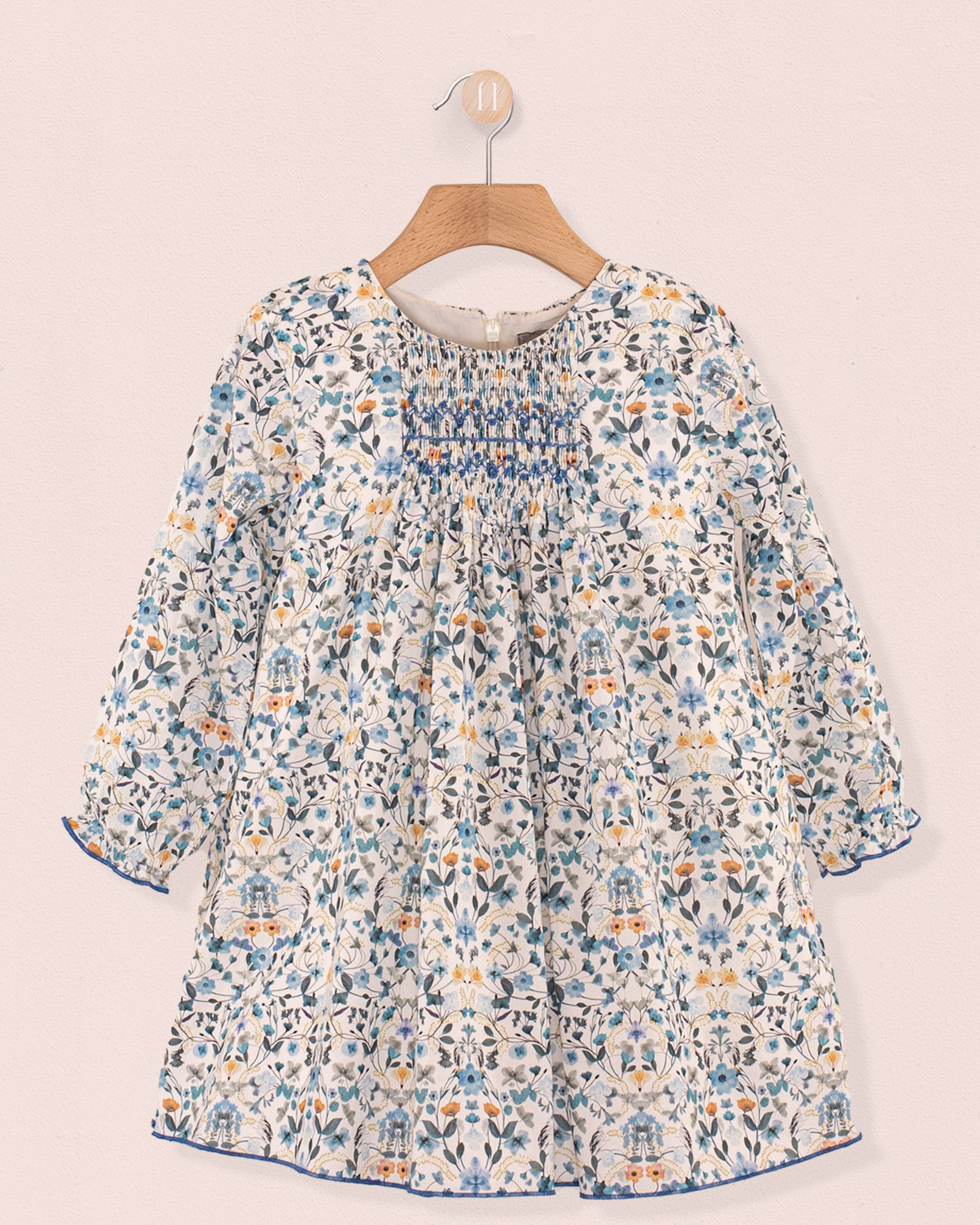 Eliza Liberty Aurora Blue - Smocked Dress