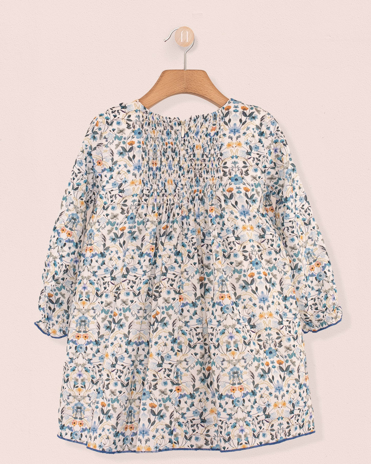 Eliza Liberty Aurora Blue - Smocked Dress