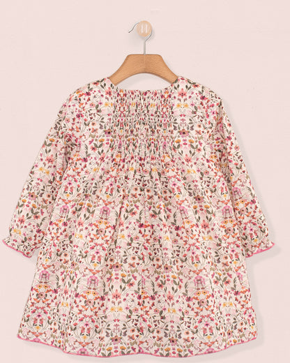 Eliza Liberty Aurora Pink - Smocked Dress