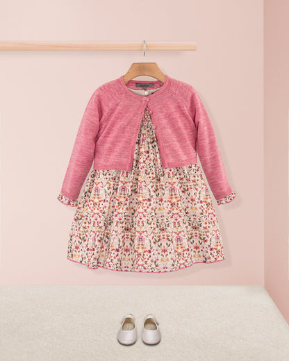 Eliza Liberty Aurora Pink - Smocked Dress