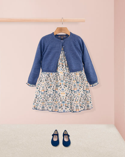 Eliza Liberty Aurora Blue - Smocked Dress