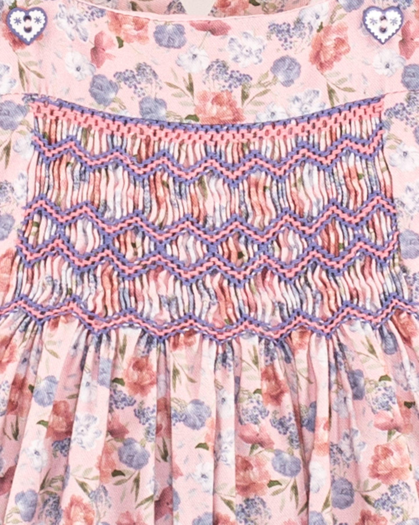 Sandrine Pink Small Bouquet Romper - Romper