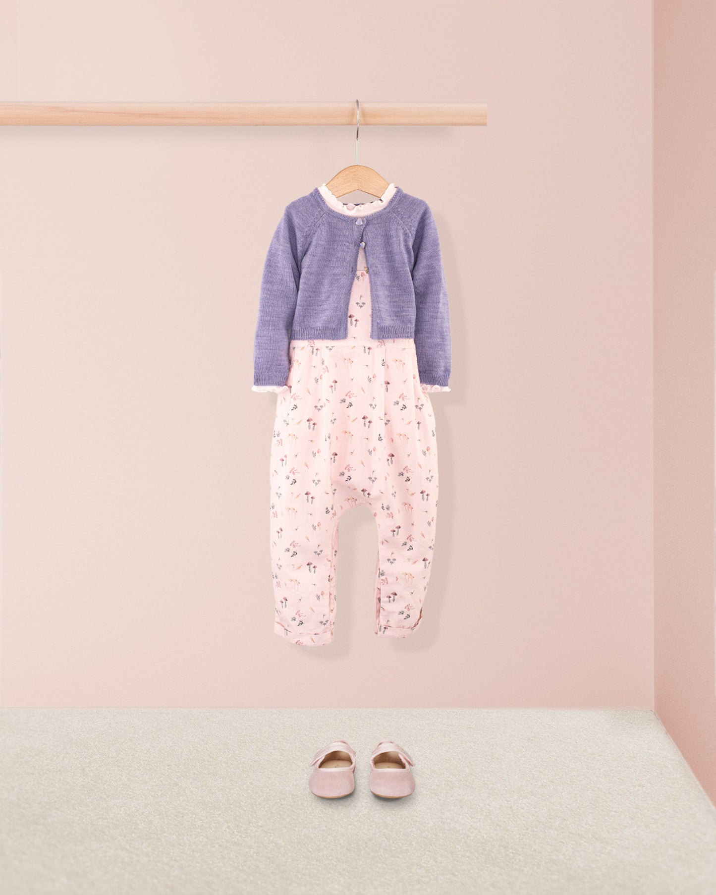 Ella Belina Ivana Pink Overall - Romper