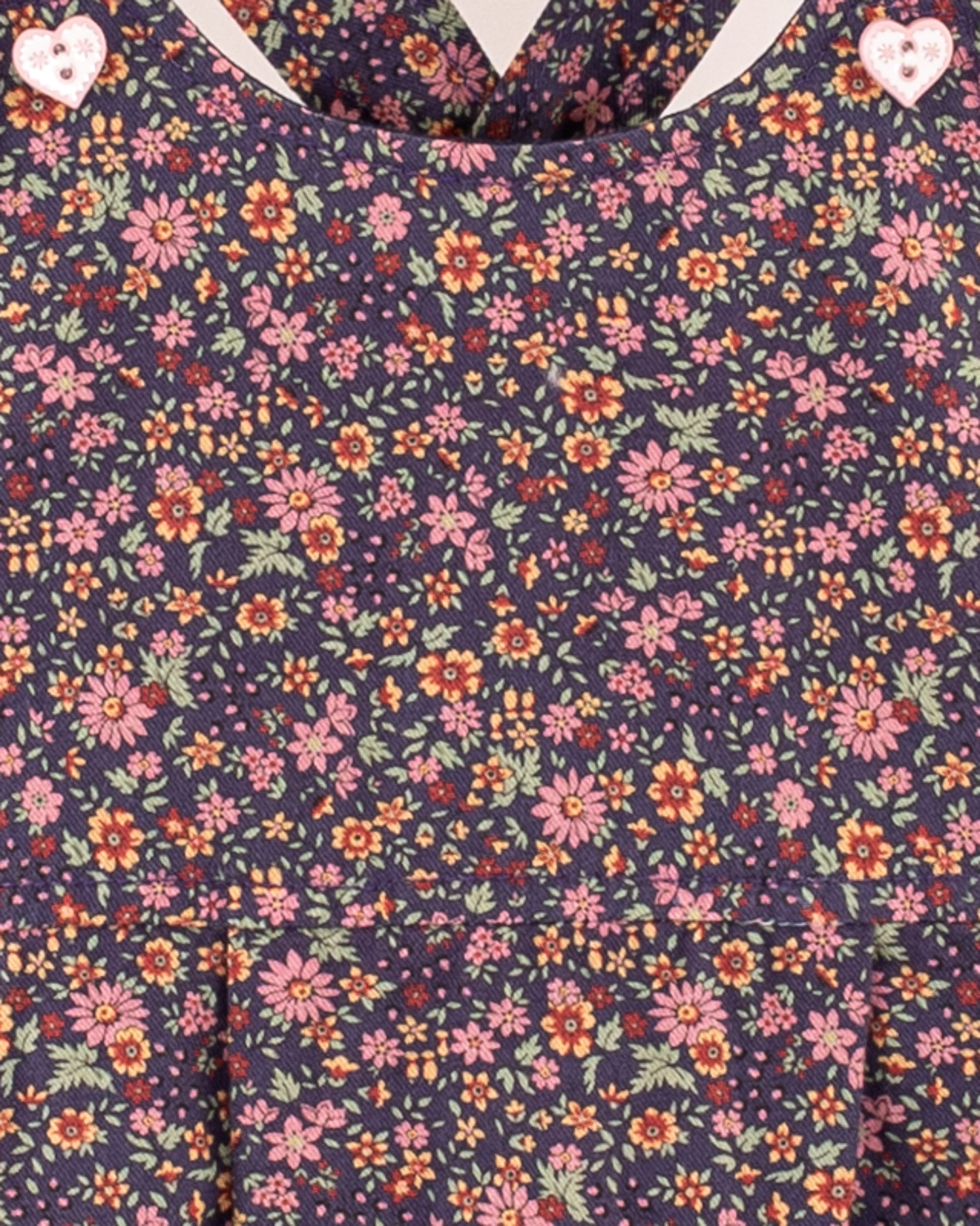 Ella Mini Midnight Floral Overall - Romper