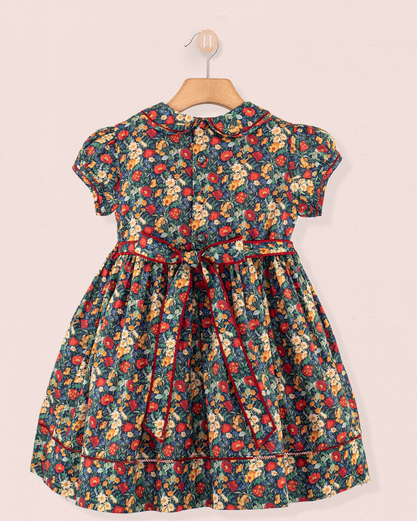 Emma Liberty Florence Forest - Smocked Dress