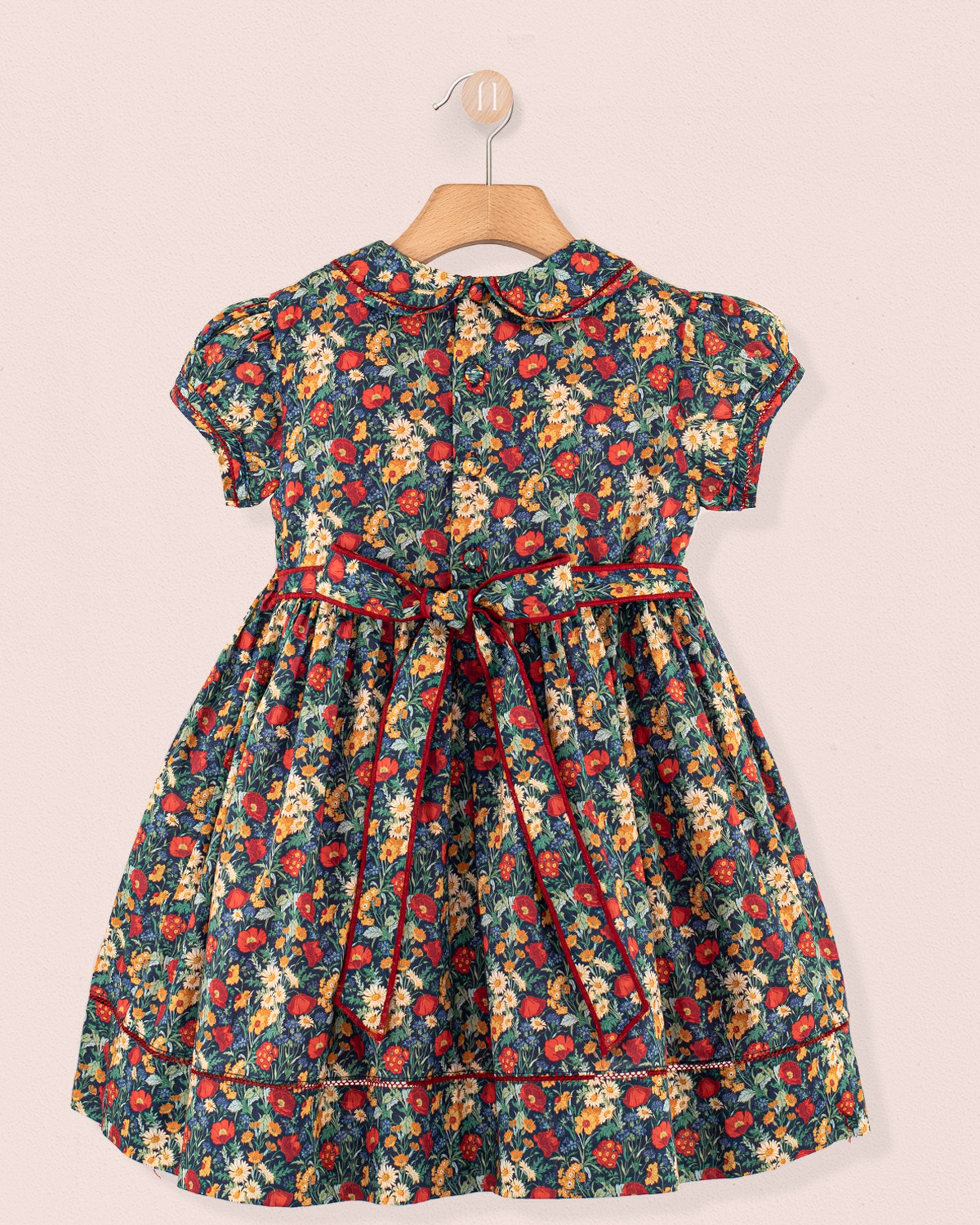 Emma Liberty Florence Forest - Smocked Dress