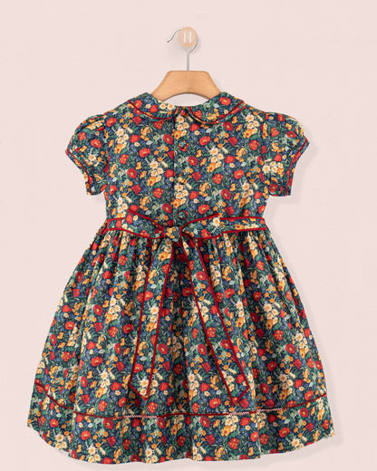 Emma Liberty Florence Forest - Smocked Dress