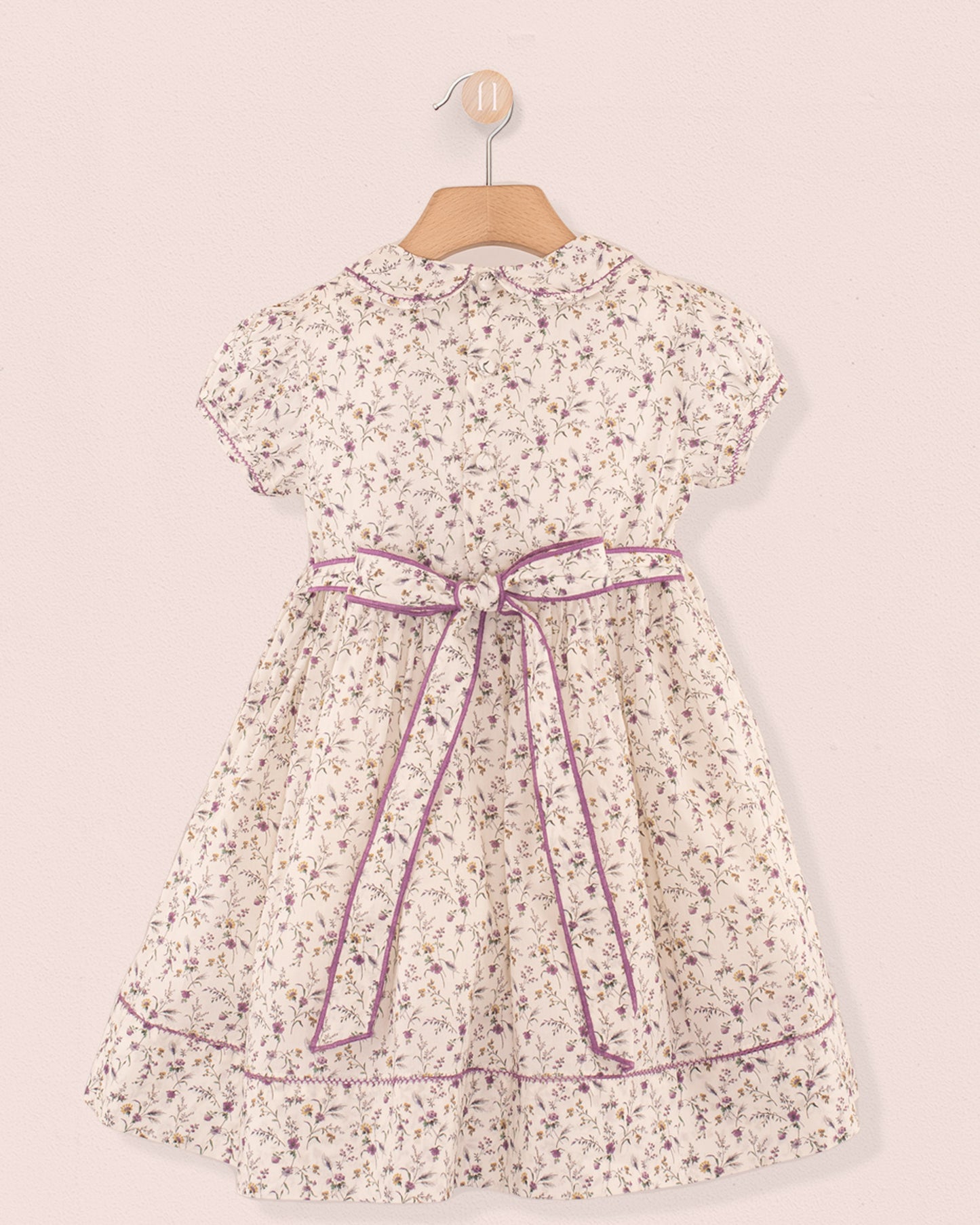 Emma Liberty Victoria Purple - Smocked Dress