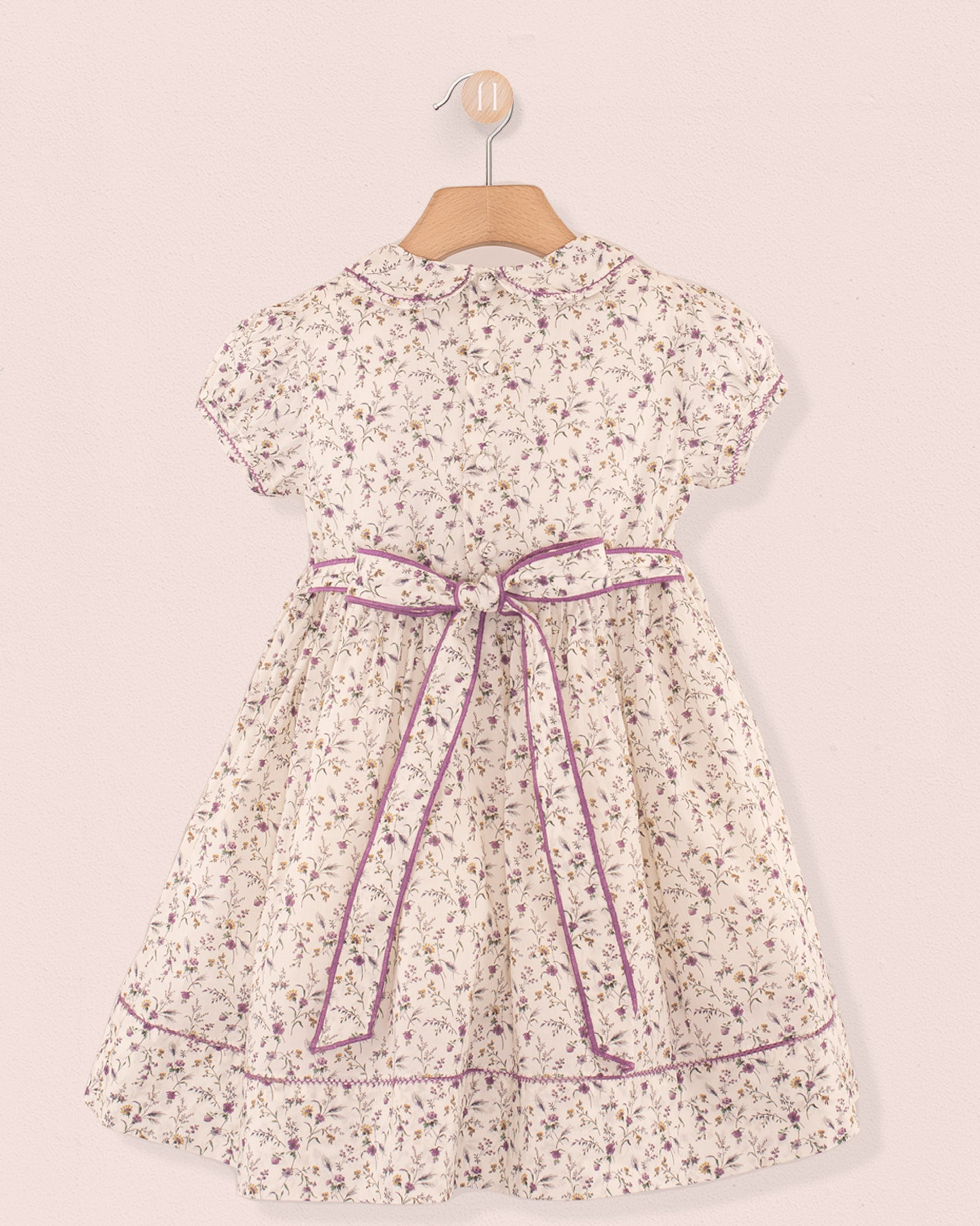 Emma Liberty Victoria Purple - Smocked Dress