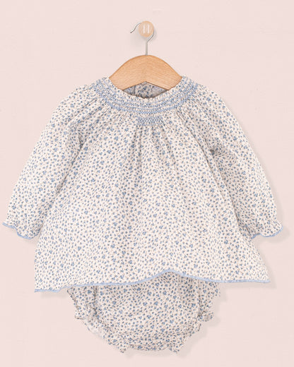 Etoile French Blue Floral 2-Piece Set - Baby Dress