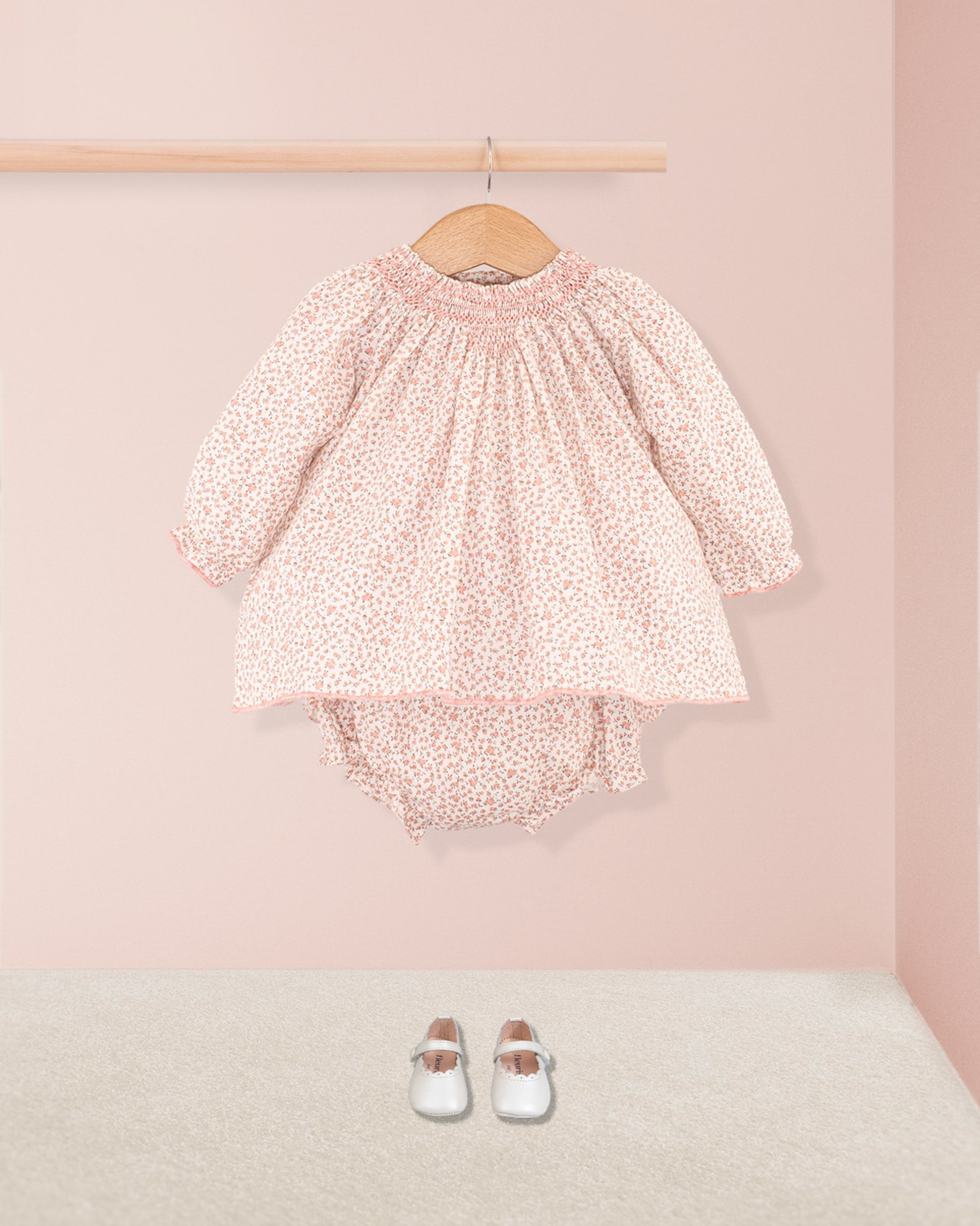 Etoile French Blush Floral 2-Piece Set - Baby Dress