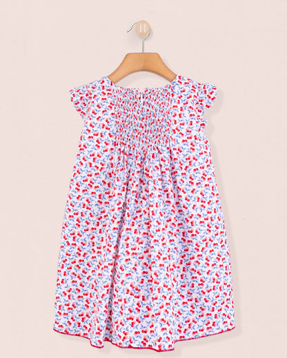 Elize Florentine Cherries Smock - Smocked Dress
