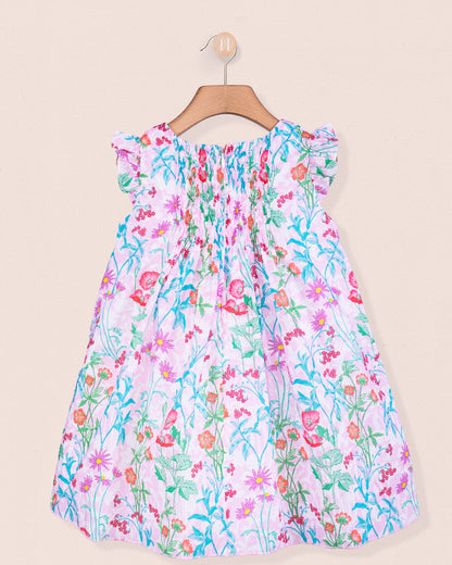 Elize Liberty Ophelia Pink Smock - Smocked Dress