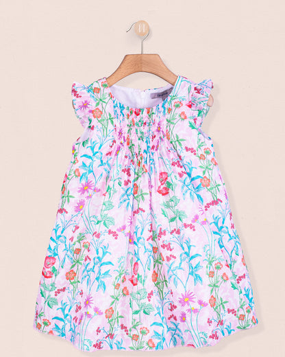 Elize Liberty Ophelia Pink Smock - Smocked Dress