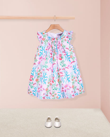 Elize Liberty Ophelia Pink Smock - Smocked Dress