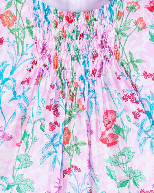 Elize Liberty Ophelia Pink Smock - Smocked Dress