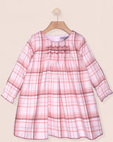 Eliza Carnaby Pink Plaid Flannel Dress