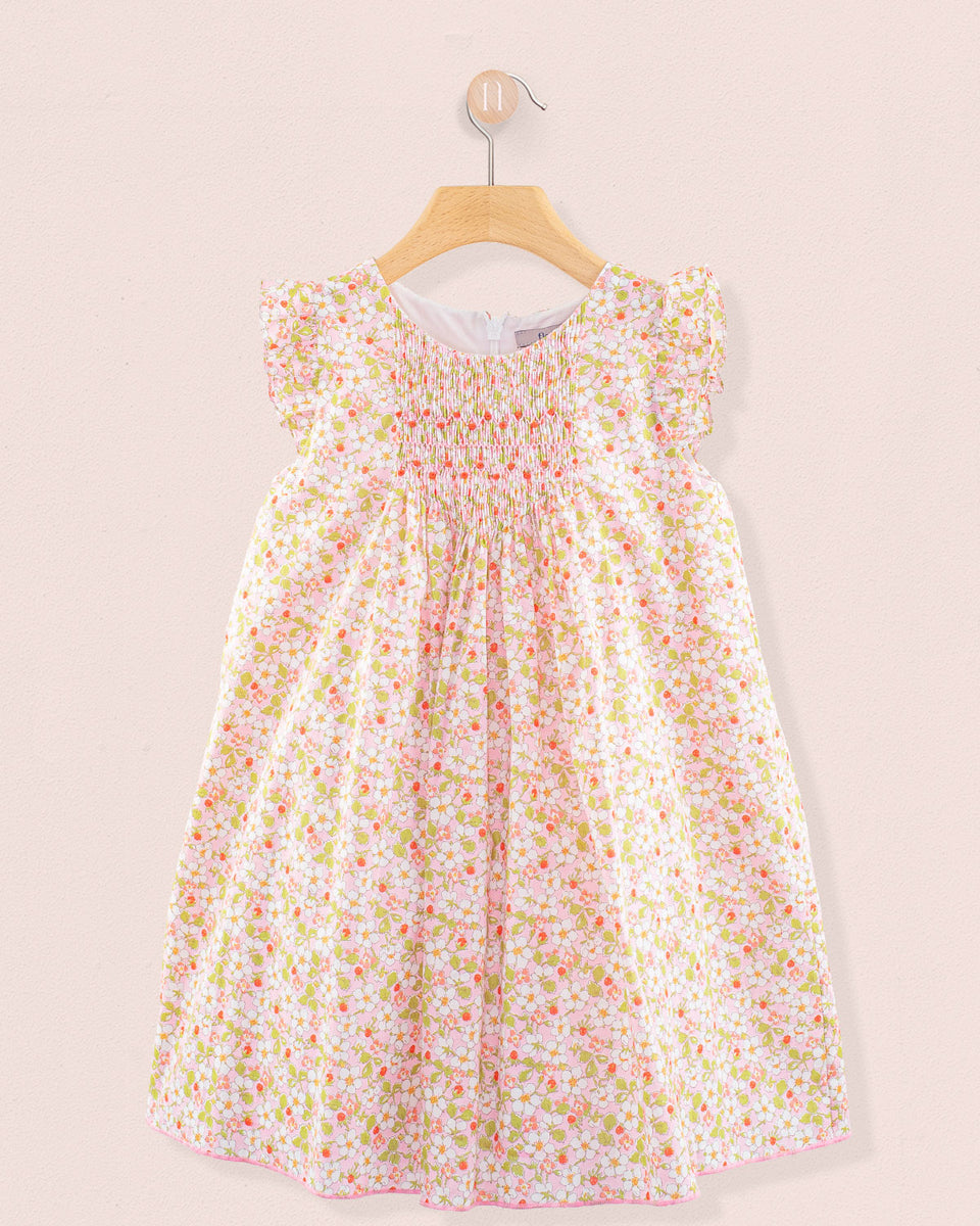 Elize Liberty Strawberry Field Pink Smock