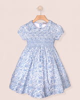 Emma Liberty Antoinette Blue Smocked Dress