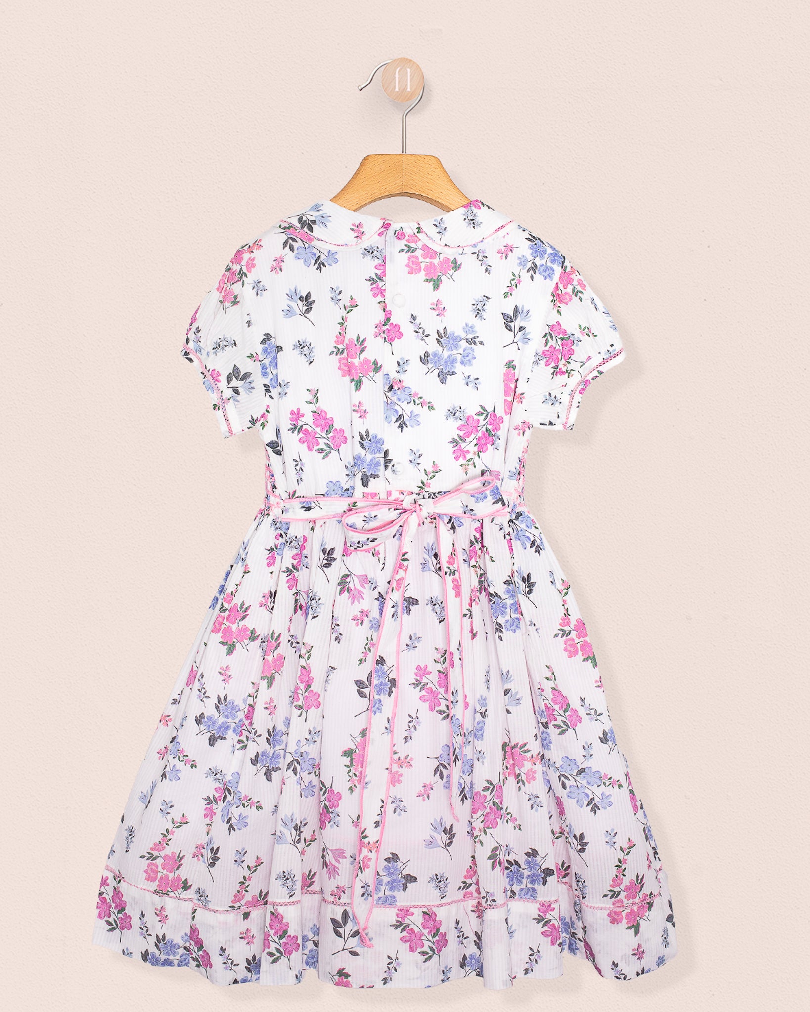 Emma Whisper Floral Voile Smock - Smocked Dress